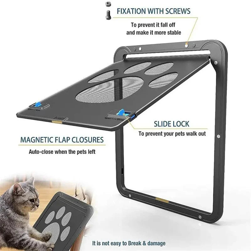 Safe Lockable Screen Pet Door