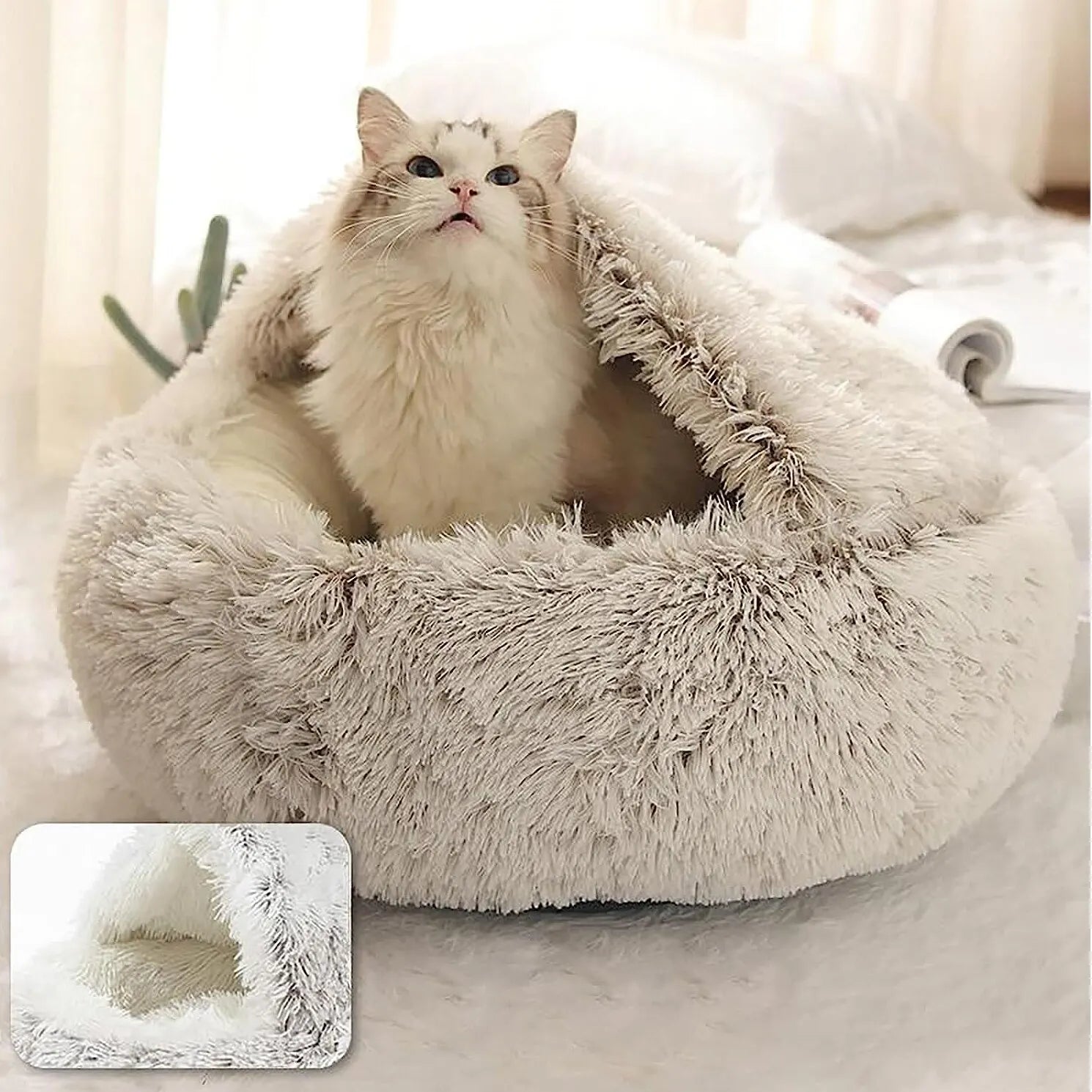 Plushy Pet Bed with Cover